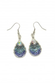 Beaded Wire Teardrops